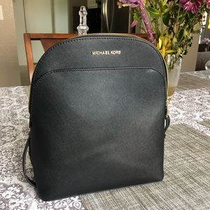 NWOT Michael Kors Emmy Large Dome Backpack Black